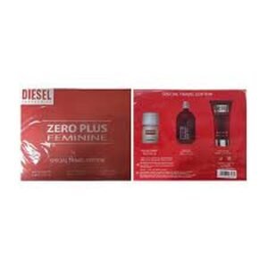 DIESEL ZERO PLUS FEMININE EAU DE TOILETTE 75ML + CREMA CORPORAL PERFUMADA 100ML + EAU DE TOILETTE 30ML VAPORIZADOR